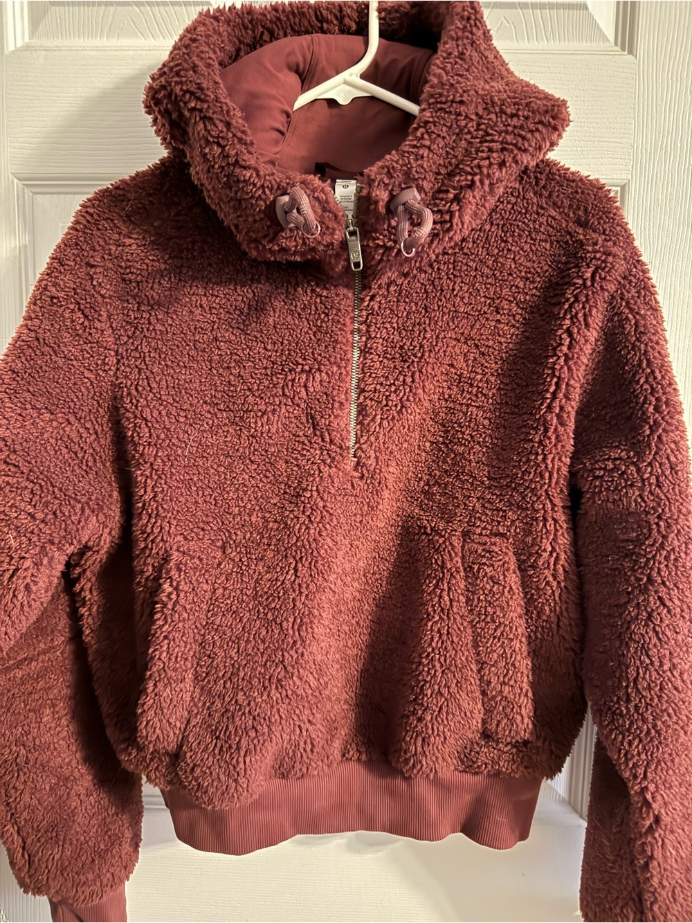 lululemon athletica Plush Sherpa Half-Zip Jacket - burgundy